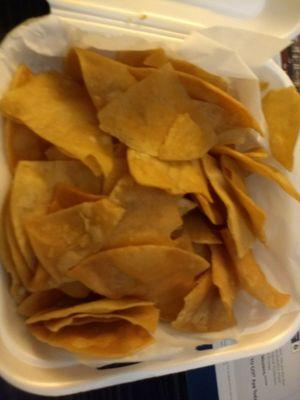 These freshly prepared tortilla chips actually tasted like pita chips and are definitely addictive.