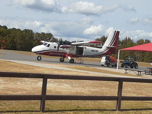 Plane getting ready