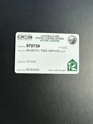 California contractors license