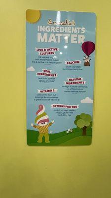 Menchie Ingredients