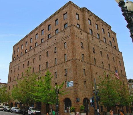 Exterior photo of the Tiffany Center.