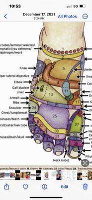 Reflexology. Great for specific needs