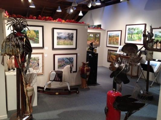 Blue Heron Gallery located on the second floor of the historic V Marketplace 1870.