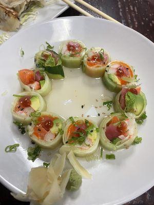 This cucumber roll was amazing!