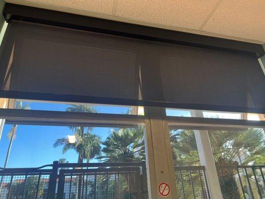 Our light filtering roller shades that Ryan at Tri-County fixed for us! :)