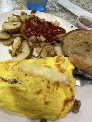 German shepherd omelet