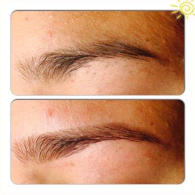 Eyebrow Threading Service (Before and after)