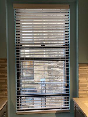 2 inch Real wood and Faux wood blinds.