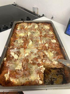 Fresh made lasagna !