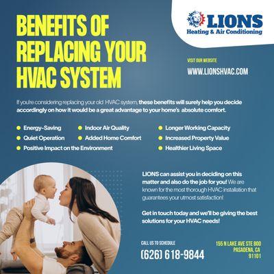 Benefits of Replacing Your HVAC System