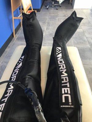 Leg compression treatment- great for tires muscles and transformed my leg feeling! So energized now