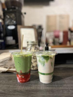 Strawberry Matcha, Chestnut Matcha