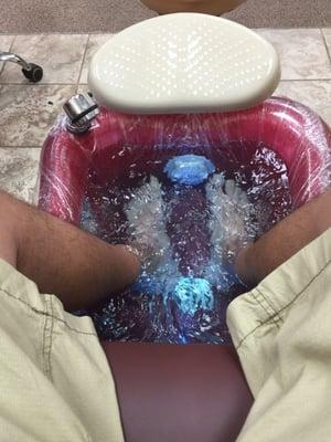 My first pedicure!