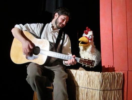 "The Yankee Peddler: Stories and Songs from Old New England" by Brad Shur and Chris Monti. Folk music and shadow puppets.