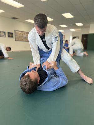 Light sparring in our Advanced Program