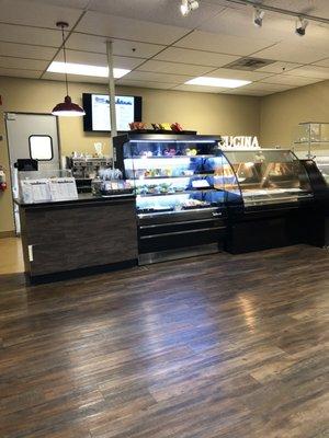 Picture of inside of restaurant which is located inside the Atlantic aviation terminal