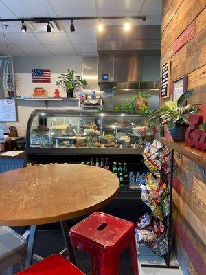 Dining area and front counter