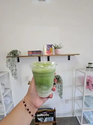 Seasonal item: Three Sword Style matcha (pandan and coconut)