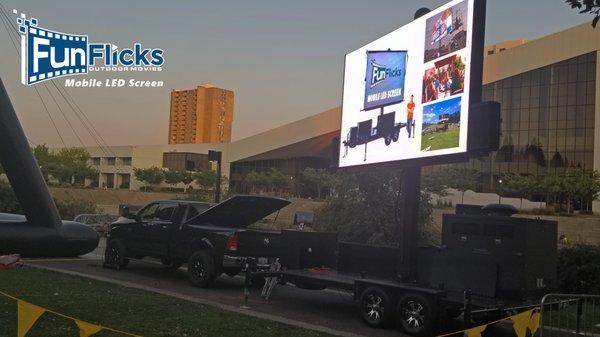 Completely Mobile LED Screen