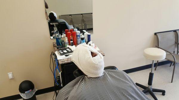 Hot towel shaves  are  right in time for  a relaxing  moment  after a hard  day work