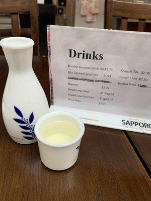 Small sake - pretty good price!