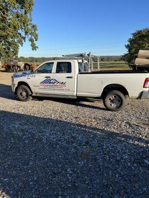 Metal Roofing Supply Vehicle