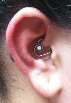 Daith piercing done by Chrissy Shull