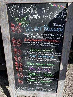 Menu board