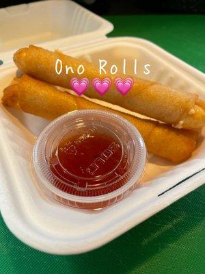 Fried cream cheese crab rolls AKA Ono Rolls