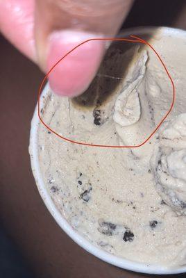 hair in my ice cream