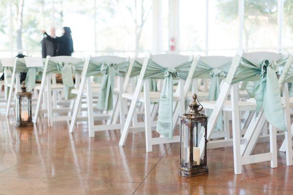 Another indoor wedding with gorgeous outdoor views