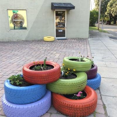 Nov 2013. Just finished setting up the tire planters