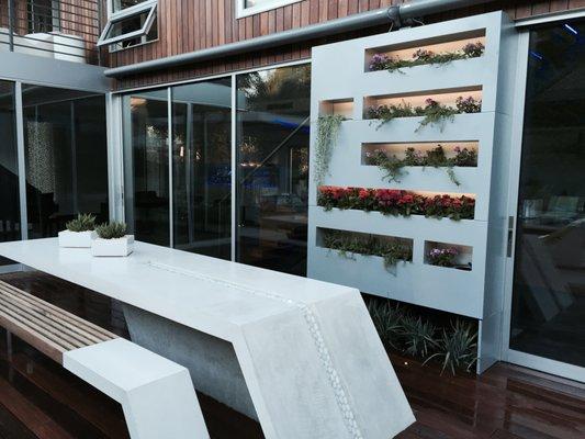 2016 Home of The Year - Custom Planter Wall