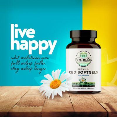 CBD softgel with Melatonin for better sleep