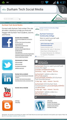 DTCC's social media available