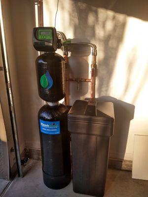 Chemical filter and water softener. Dual stage filtration