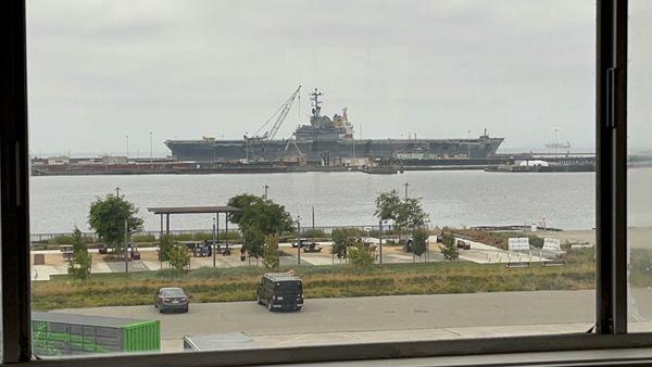 The Naval Air museum is a "stone's throw" away from the USS Hornet Museum