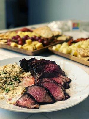 I love grilling their picanha - with a little farofa on the side.