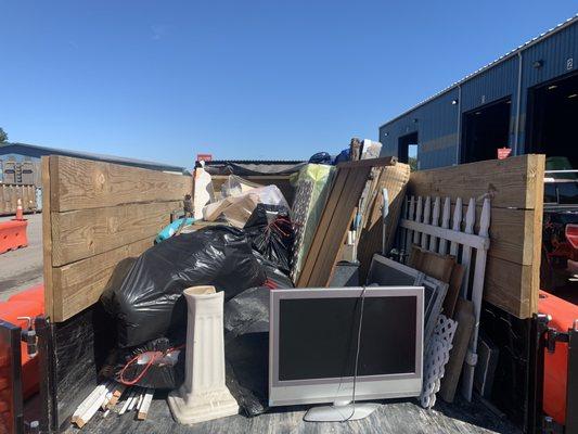 10 Yard Mobile Dumpster Measures 7' wide 12' long 4' high