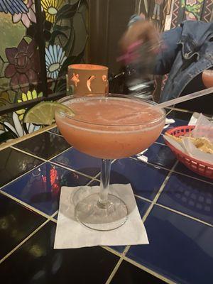 Frozen strawberry margarita