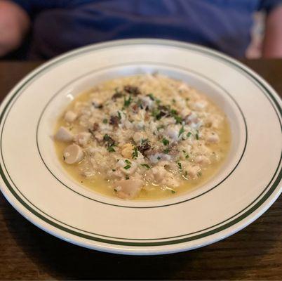 Bay Scallop and Mushroom Risotto