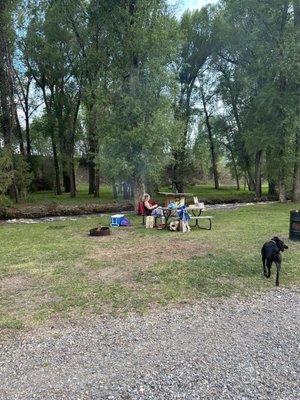 Picnic area and fire pit