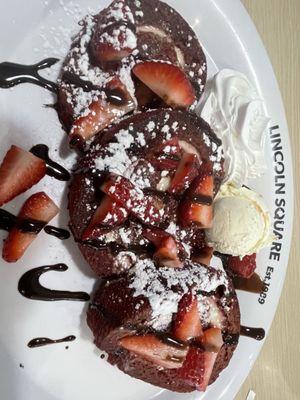 Red Velvet French Toast for Valentines Day!