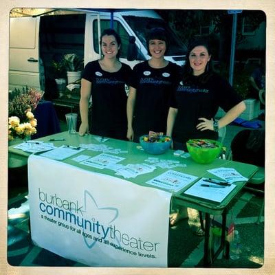 The Burbank Community Theater team sporting our DMP shirts!