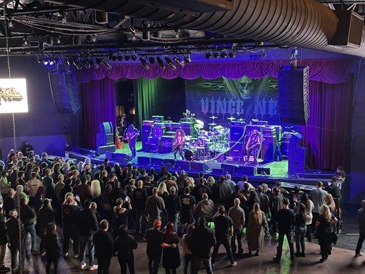 Opening band. Picture taken from upstairs balcony seats. Downstairs is GA standing only.