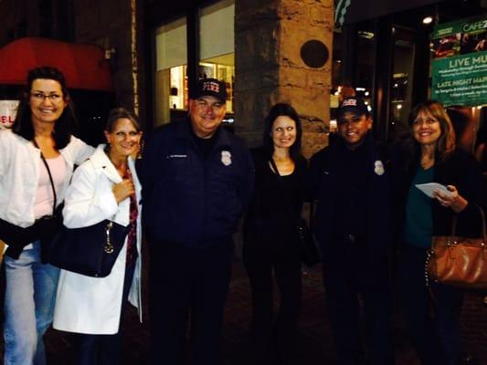 These San Diego Firefighters helped us out when they saw us scrambling over our clipboard. Thx for the help guys!