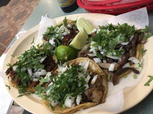 Tacos- the tripe tacos were crunchy and flavorful.