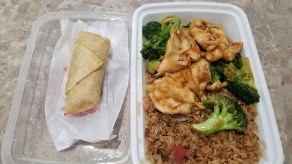 Local Garth Rd. Chinese Takout - Chop Stix doesnt disappoint!   Chicken w/Brocoli, Fried Rice, Eggroll