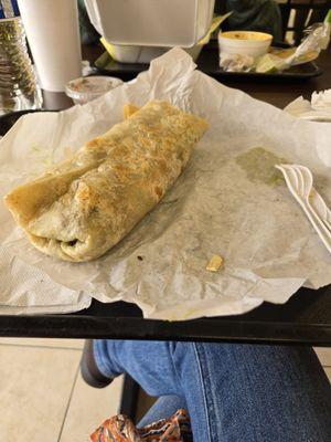 My giant carne asada burrito