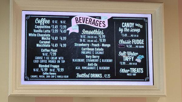 Menu Board  08-17-2022